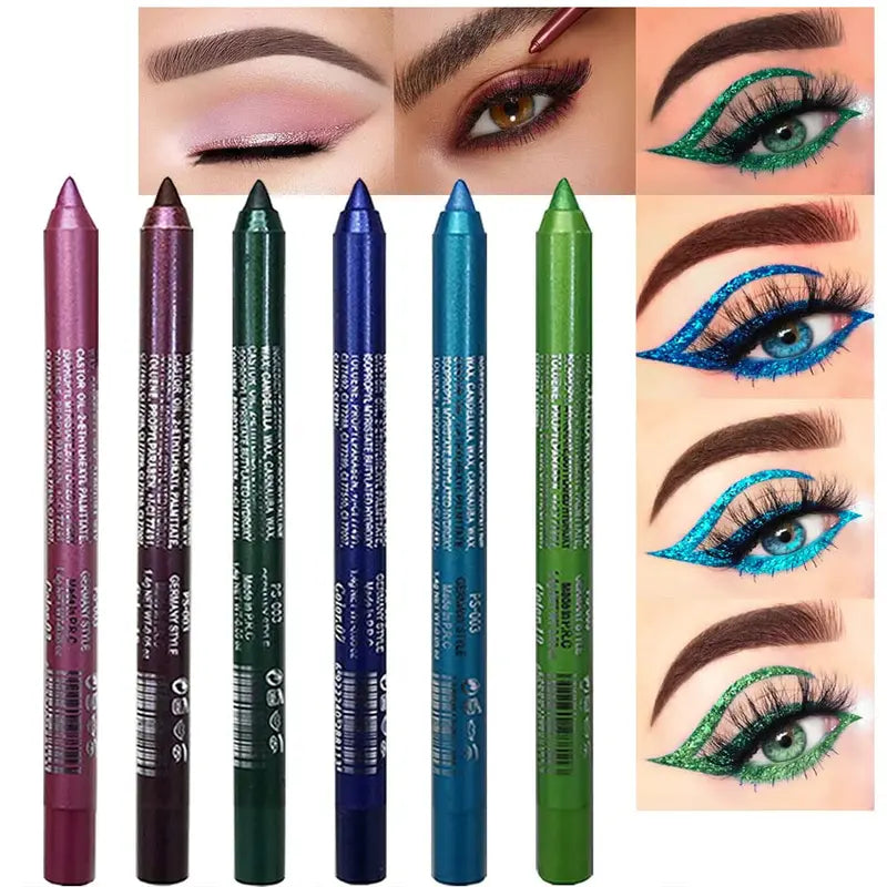 12 colores - Juego de delineadores de ojos