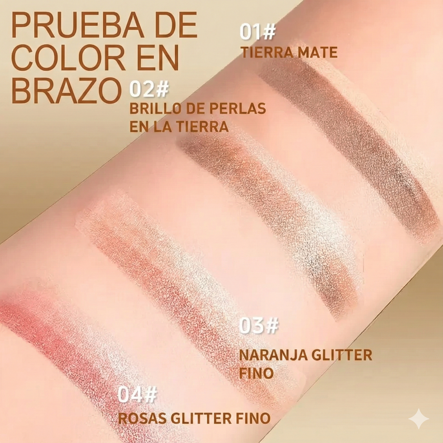 Sombra de ojos en barra 3 en 1 - Brillo de larga duración a prueba de manchas