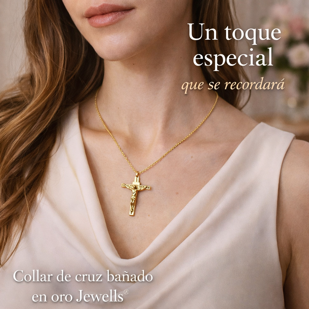 Collar Cruz oro Jewells®