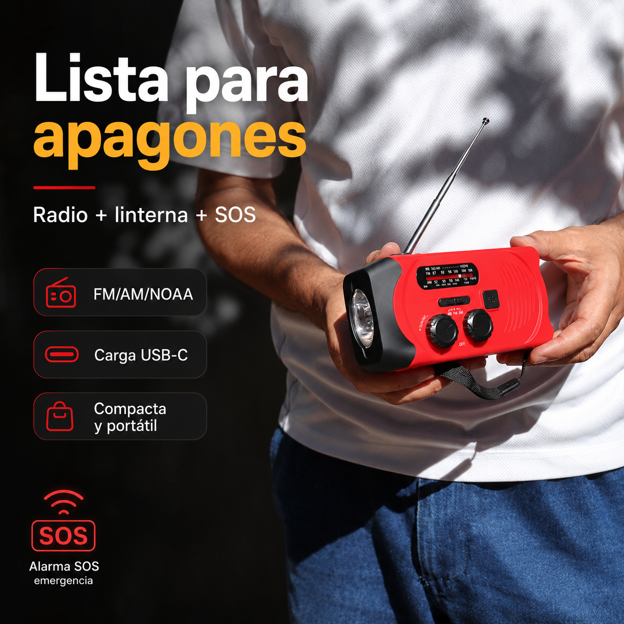 Radio de emergencias Powerson®