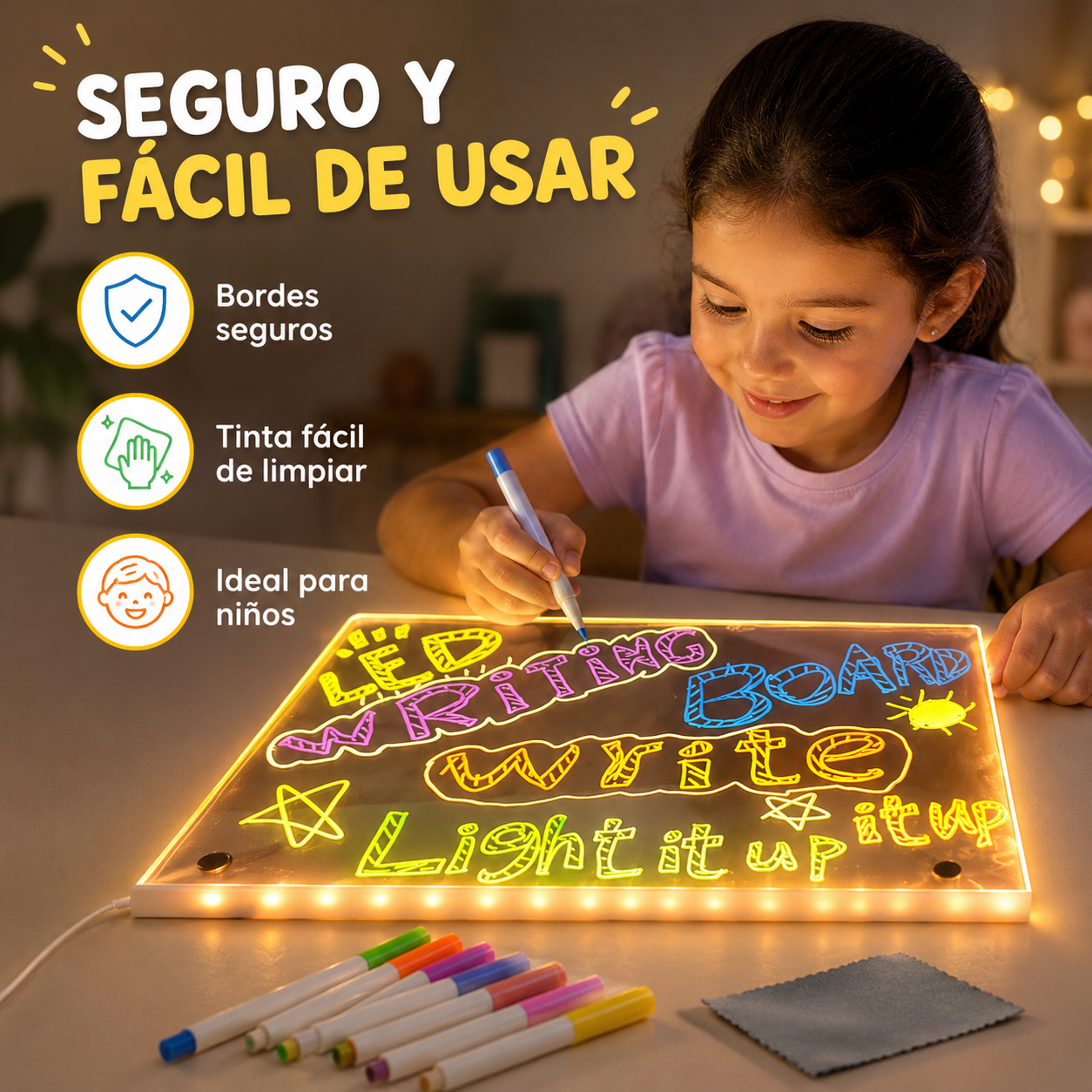 Pizarra LED Kidsy® Grande(20x30)
