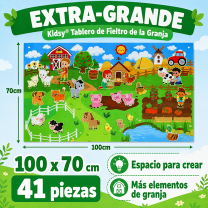 Tablero de fieltro de la granja Kidsy® XL