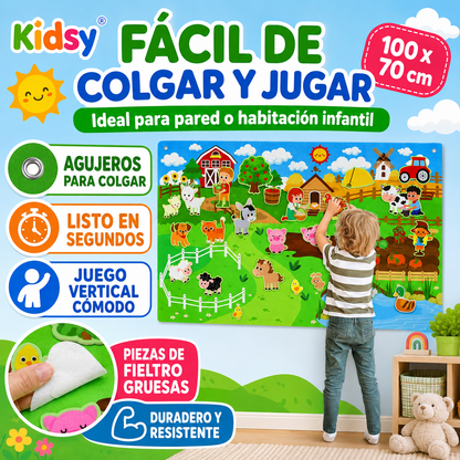 Tablero de fieltro de la granja Kidsy® XL
