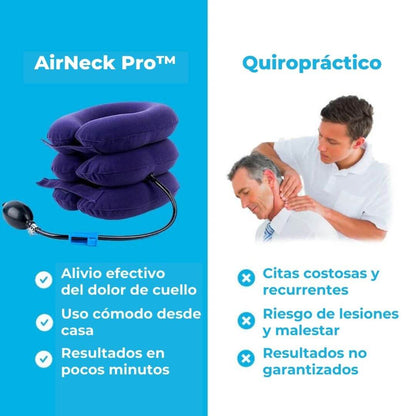 AirNeck Pro™ - Tracción Cervical con Bomba de Aire